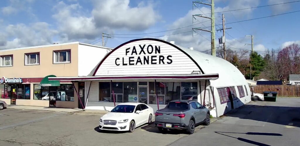 External shot of faxon cleaners main office building